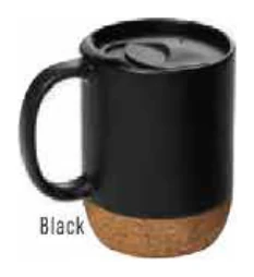 Cork-bottom ceramic mug