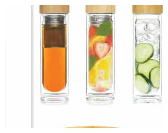 Glass infuser bottles