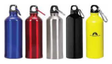 Aluminium bottle collection