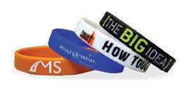 Printed promotional wristbands