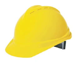 Yellow safety helmet