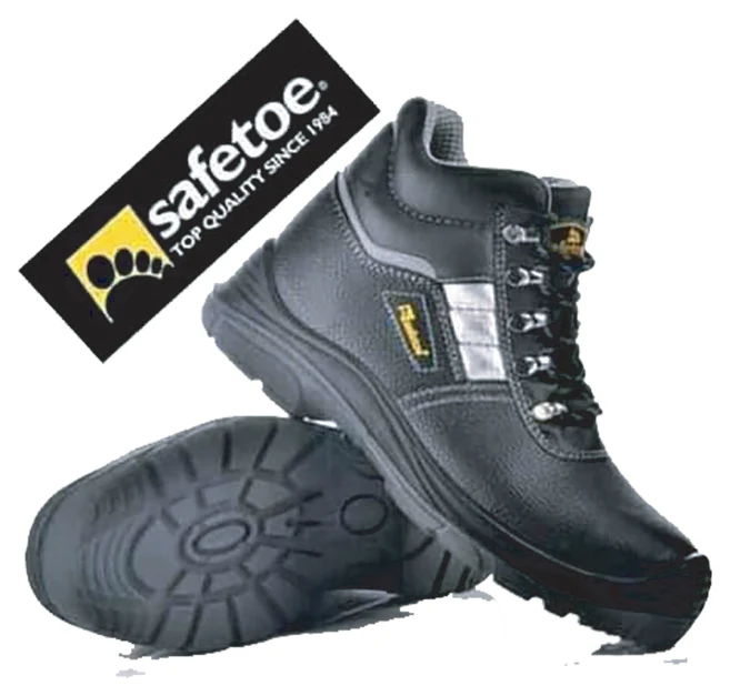 Lace-up safety boots