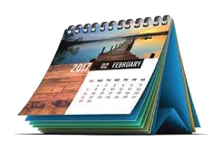 Printed desk calendars