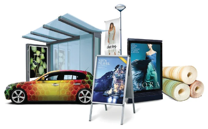 Large-format branding examples